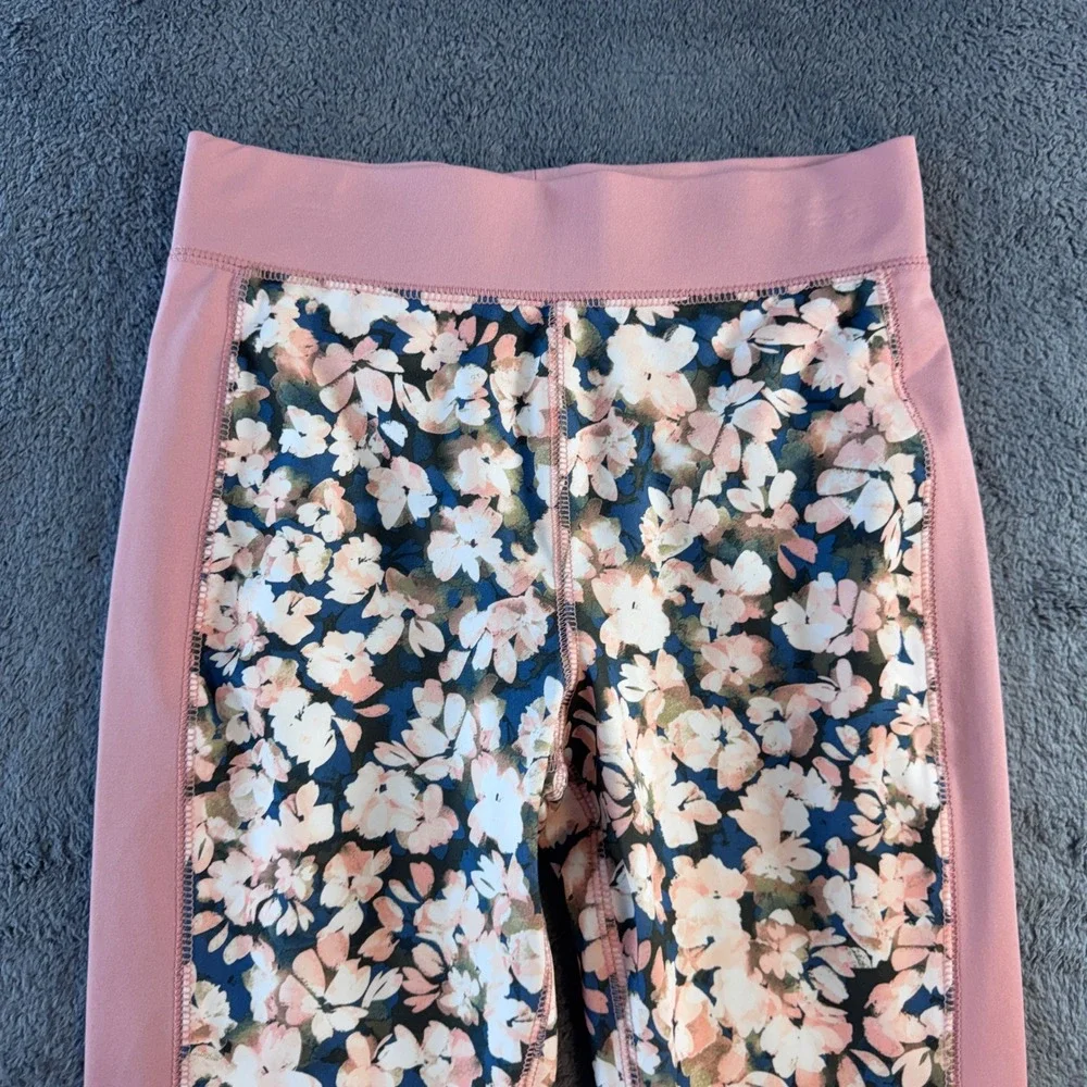 OshKosh Bgosh Girls Pink Floral Athletic‎ Leggings Size 12 Activewear Pants